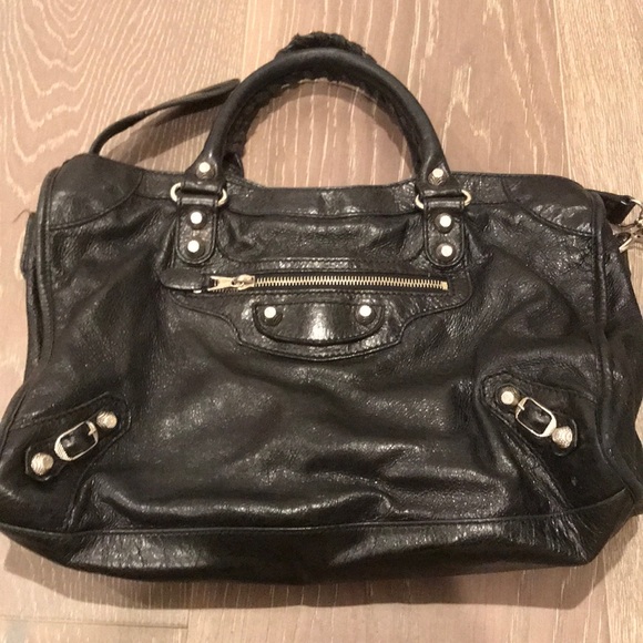 Real black balenciaga studded purse - Picture 7 of 11
